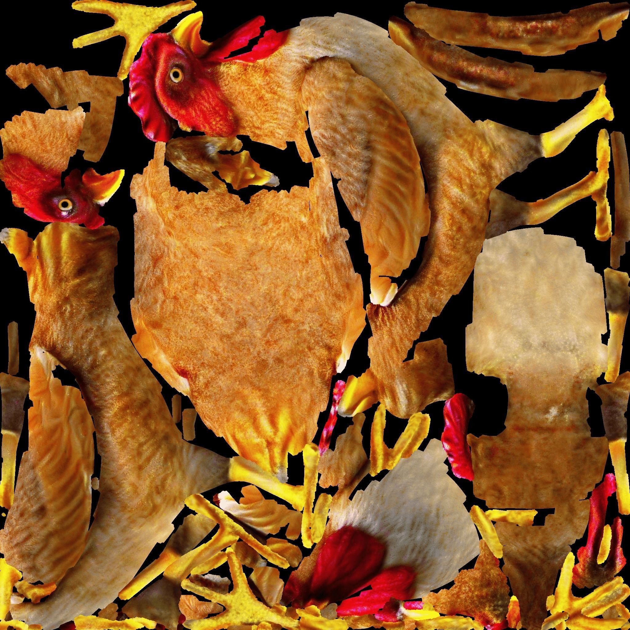Chicken Free 3D model 8