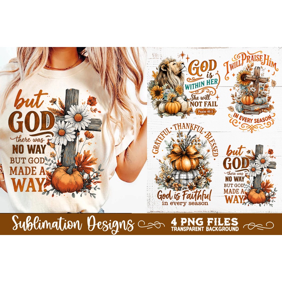 Christian Fall Inspirational 4 PNG Retro PNG Sublimation (10) 3