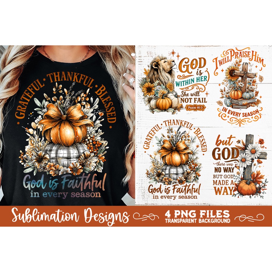 Christian Fall Inspirational 4 PNG Retro PNG Sublimation (10) 7