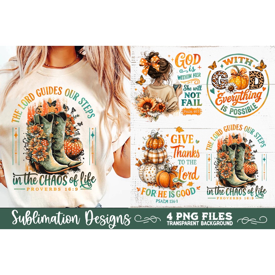Christian Fall Inspirational 4 PNG Retro PNG Sublimation (2) 7