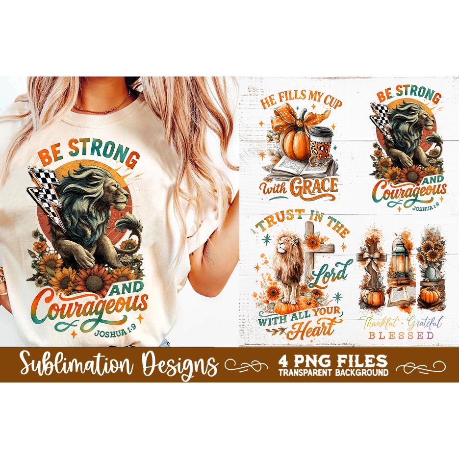 Christian Fall Inspirational 4 PNG Retro PNG Sublimation (3) 3