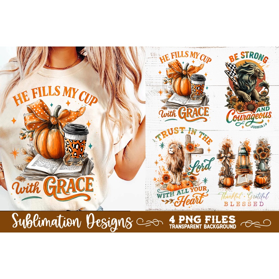 Christian Fall Inspirational 4 PNG Retro PNG Sublimation (3) 4