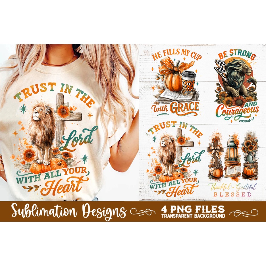 Christian Fall Inspirational 4 PNG Retro PNG Sublimation (3) 5