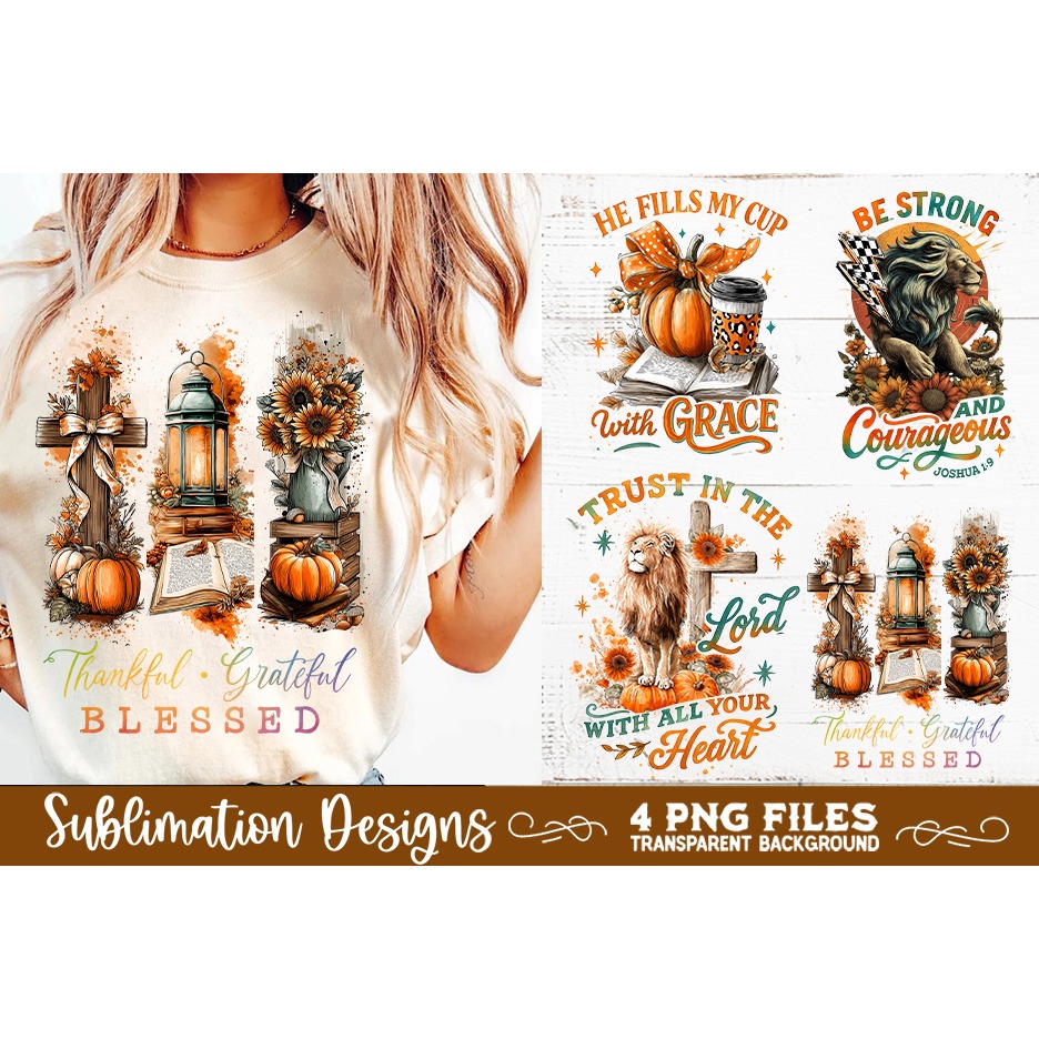 Christian Fall Inspirational 4 PNG Retro PNG Sublimation (3) 6