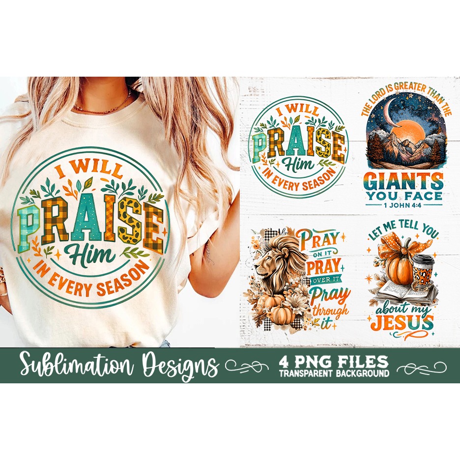 Christian Fall Inspirational 4 PNG Retro PNG Sublimation (5) 2