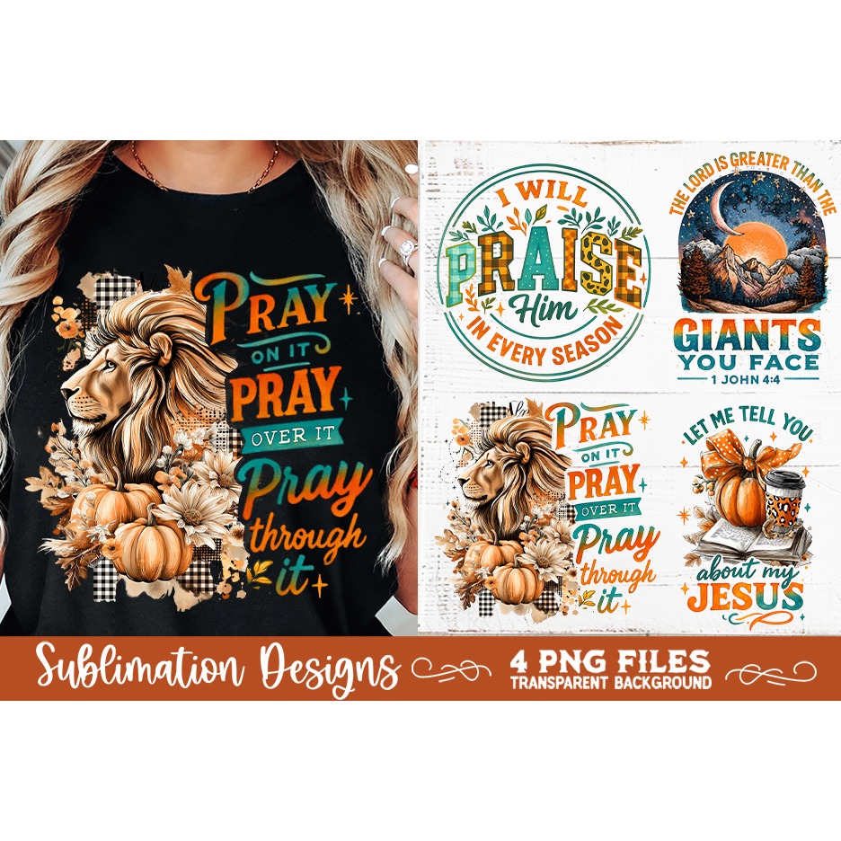 Christian Fall Inspirational 4 PNG Retro PNG Sublimation (5) 3