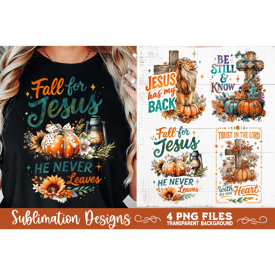 Christian Fall Inspirational 4 PNG Retro PNG Sublimation (6) 6