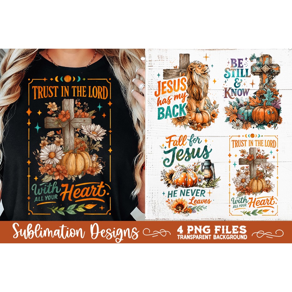 Christian Fall Inspirational 4 PNG Retro PNG Sublimation (6) 8