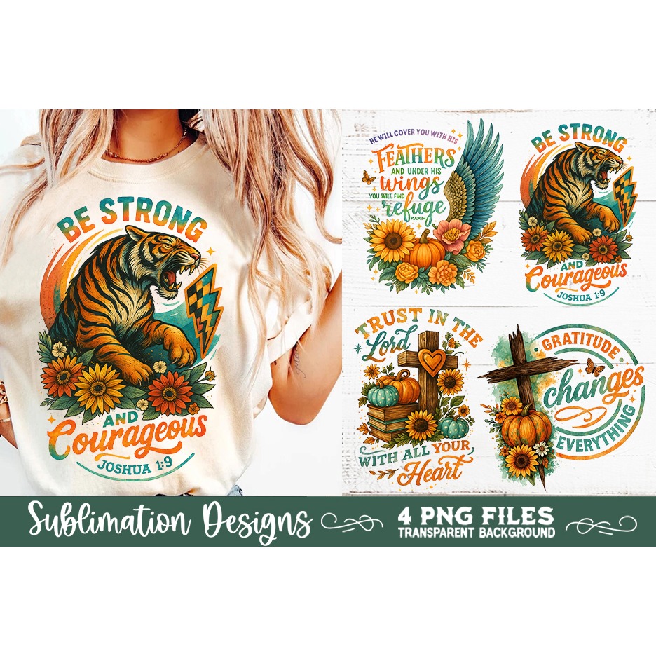 Christian Fall Inspirational 4 PNG Retro PNG Sublimation (7) 2