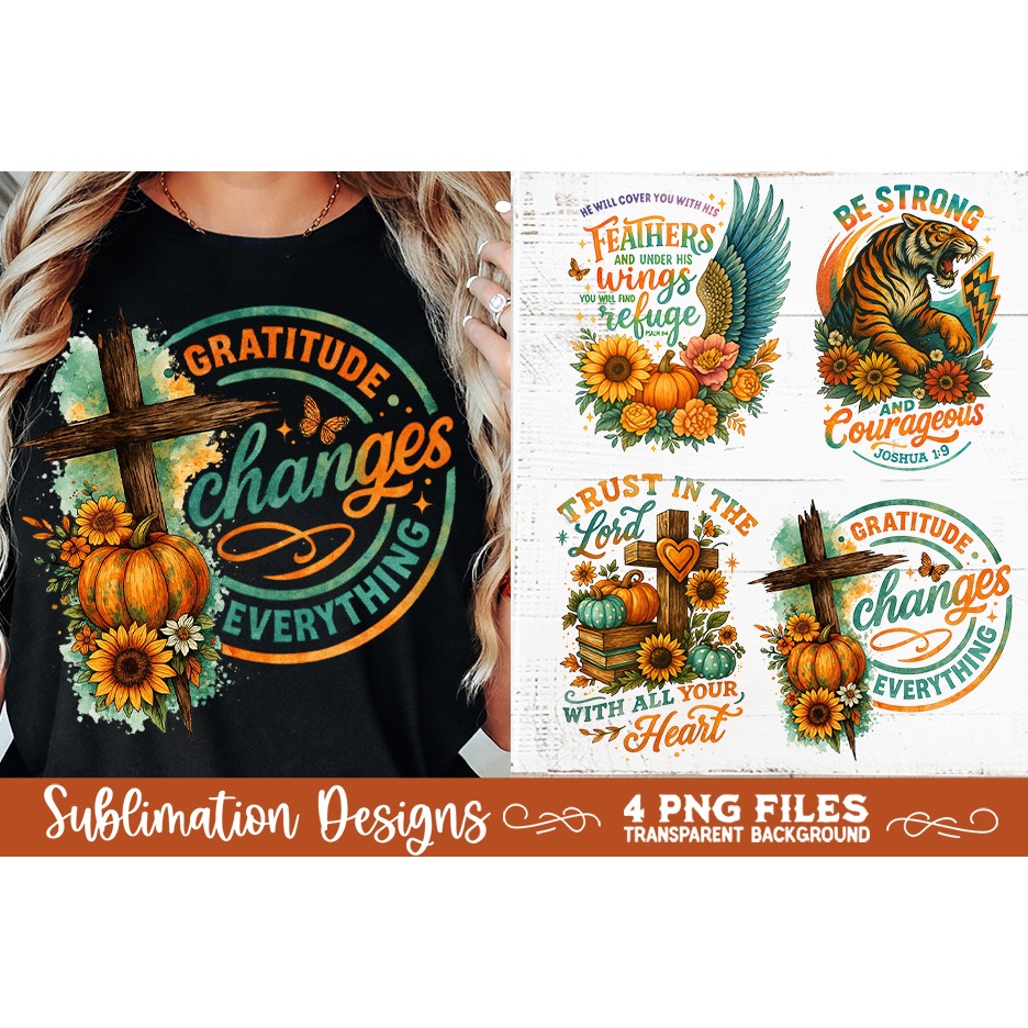 Christian Fall Inspirational 4 PNG Retro PNG Sublimation (7) 5