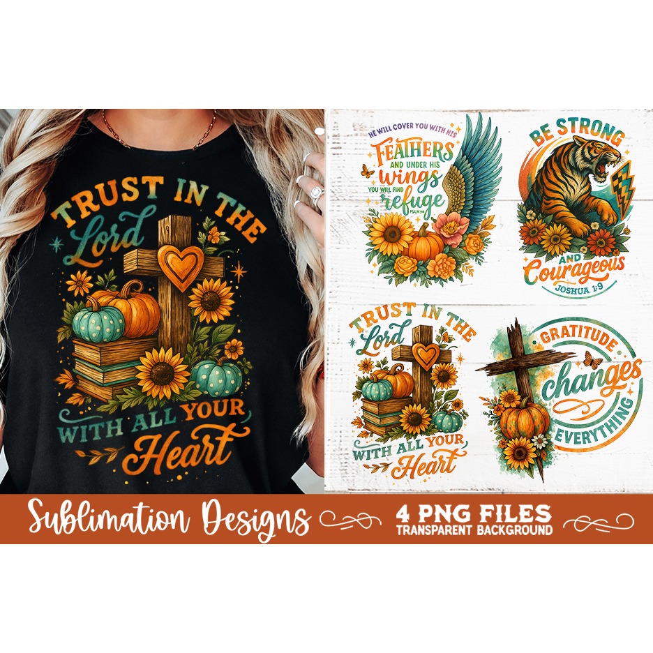 Christian Fall Inspirational 4 PNG Retro PNG Sublimation (7) 6