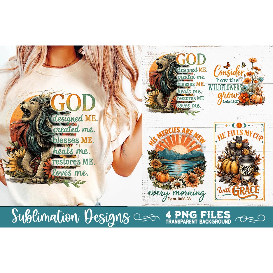 Christian Fall Inspirational 4 PNG Retro PNG Sublimation (8) 3