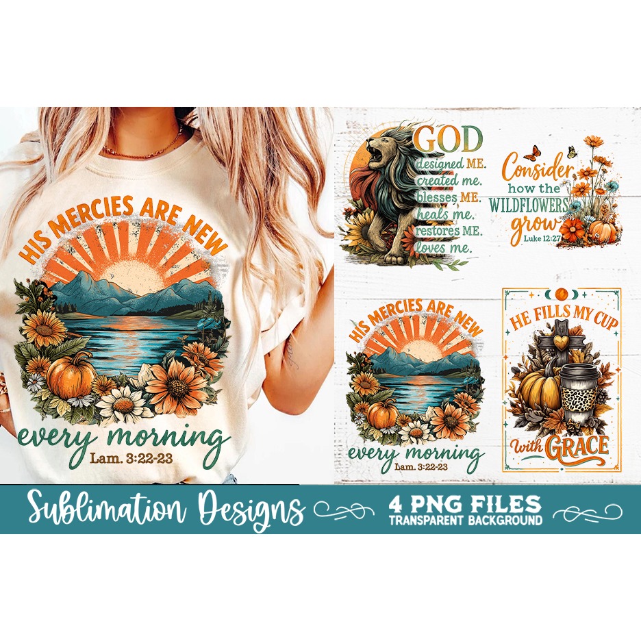 Christian Fall Inspirational 4 PNG Retro PNG Sublimation (8) 5