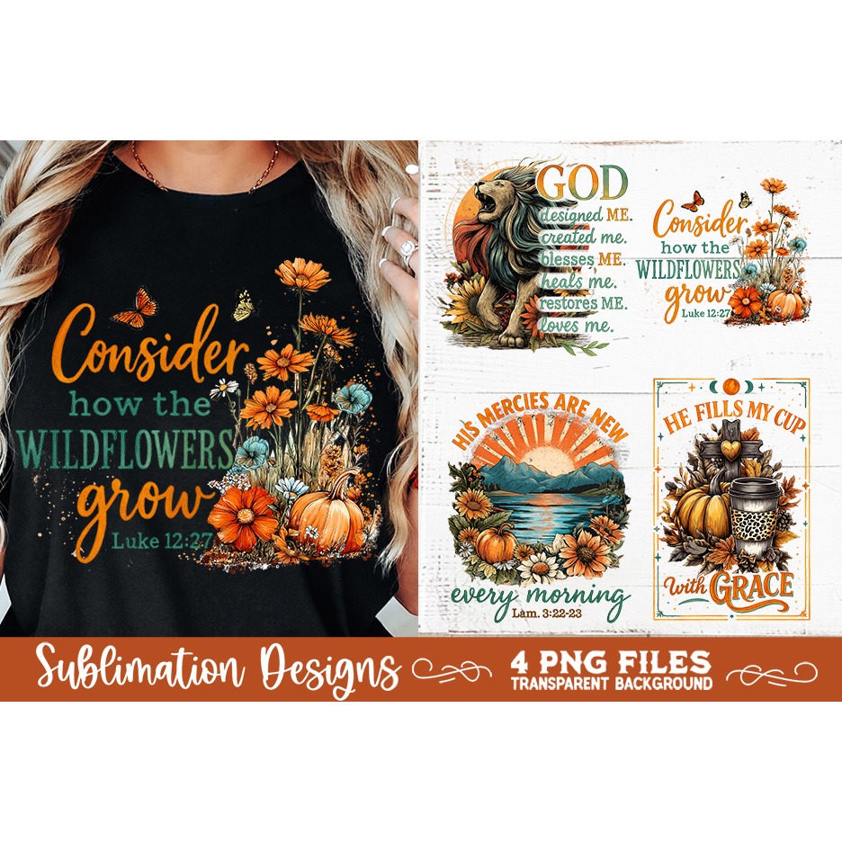 Christian Fall Inspirational 4 PNG Retro PNG Sublimation (8) 6