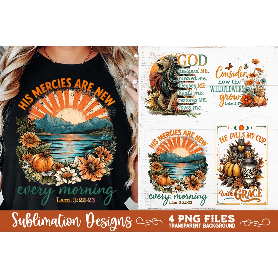 Christian Fall Inspirational 4 PNG Retro PNG Sublimation (8) 7