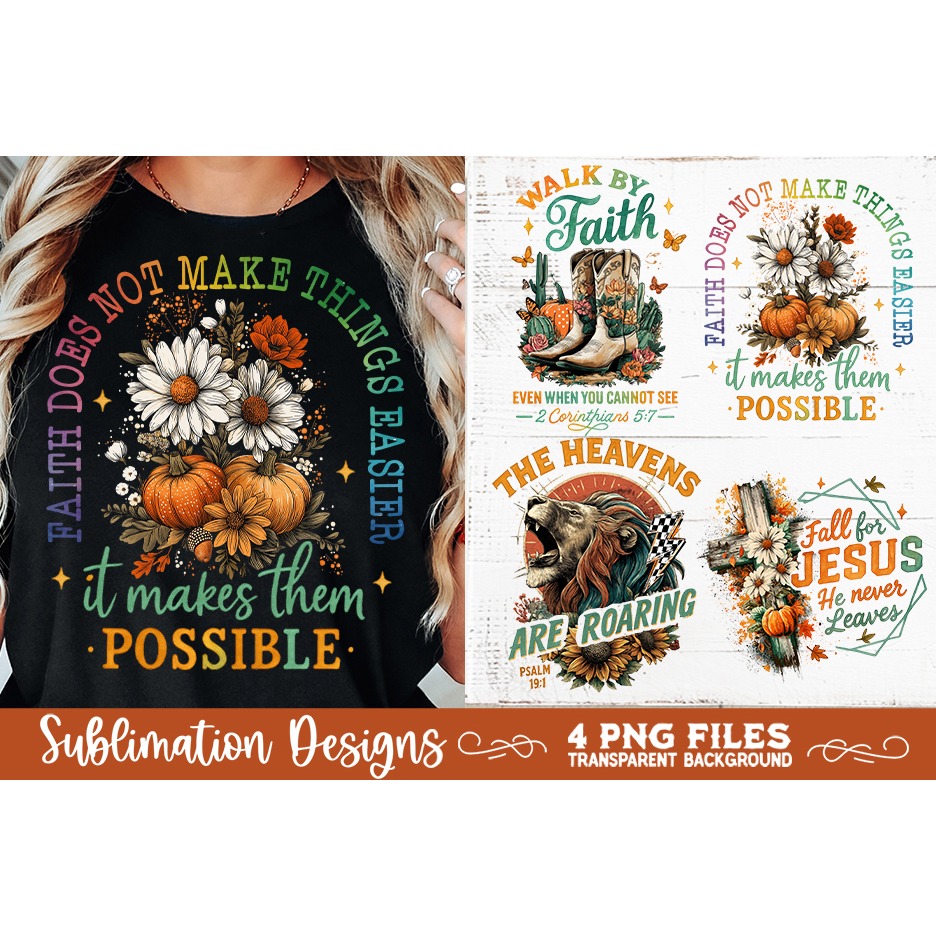 Christian Fall Inspirational 4 PNG Retro PNG Sublimation (9) 6