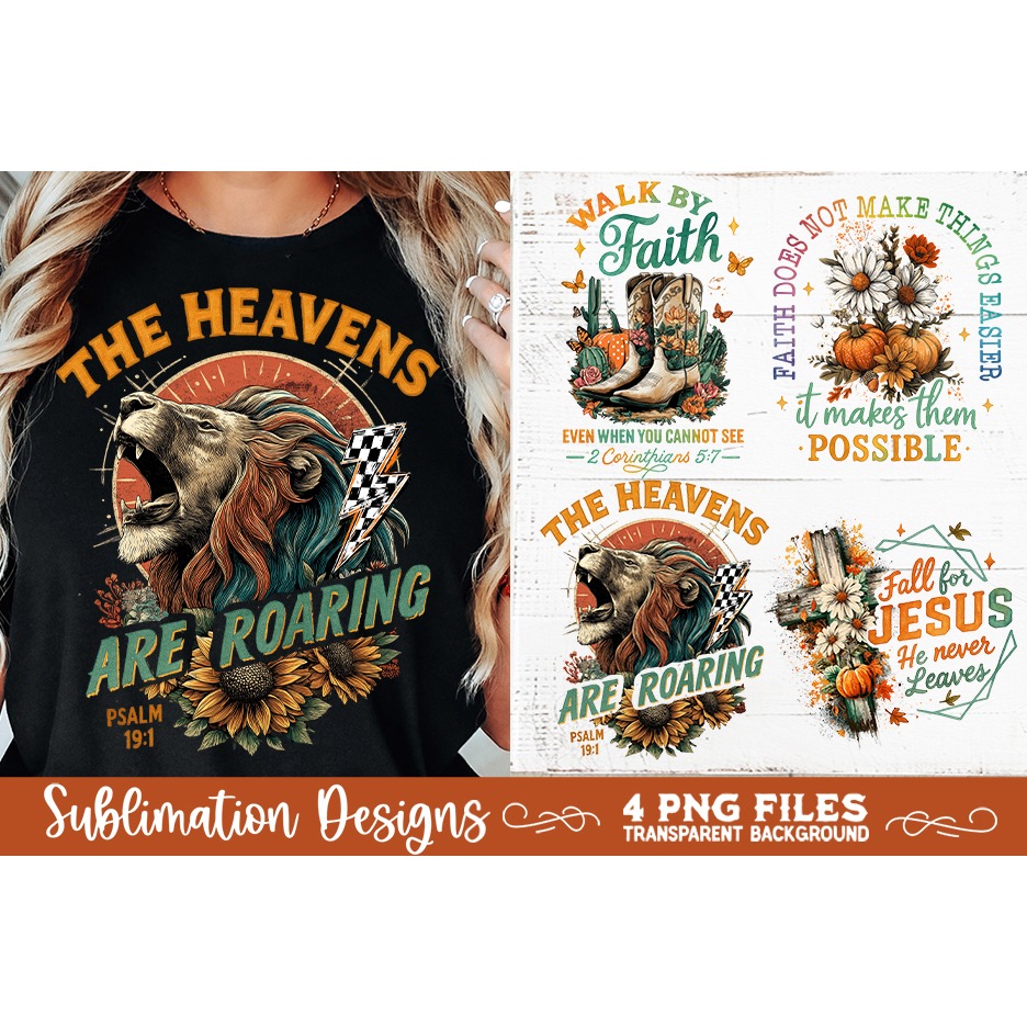 Christian Fall Inspirational 4 PNG Retro PNG Sublimation (9) 7