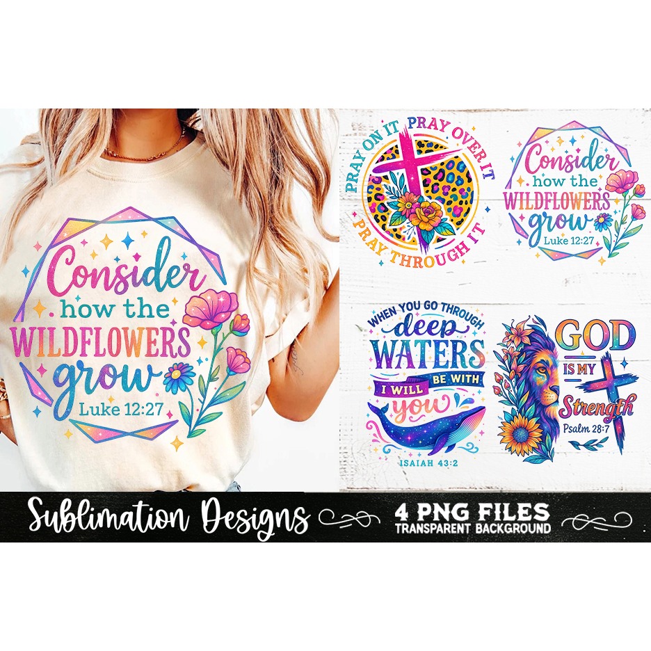 Christian Inspirational 4 PNG Retro PNG Sublimation 7