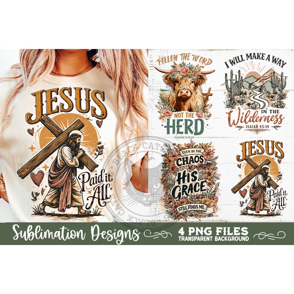 Christian Sublimation PNG Faith Sublimation 4 Designs 12