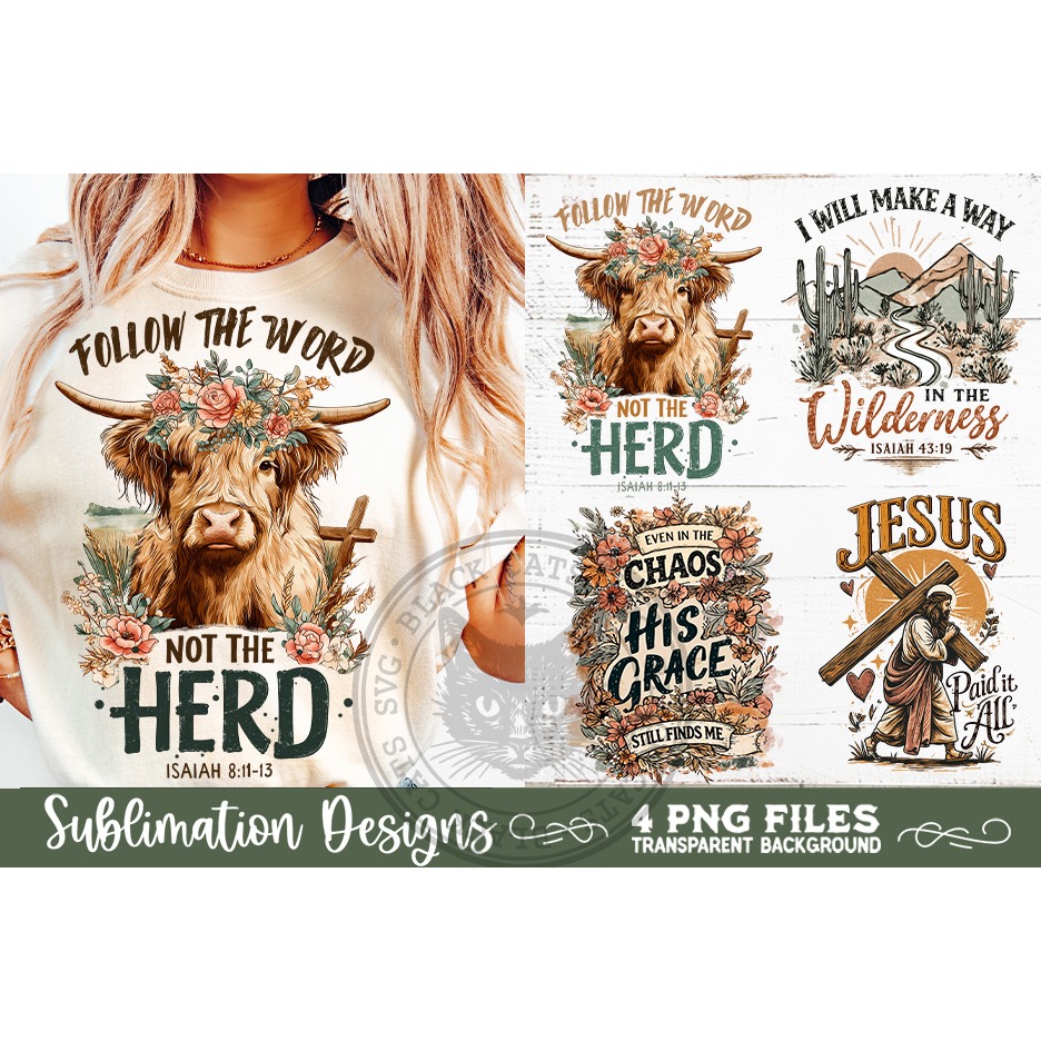 Christian Sublimation PNG Faith Sublimation 4 Designs 5