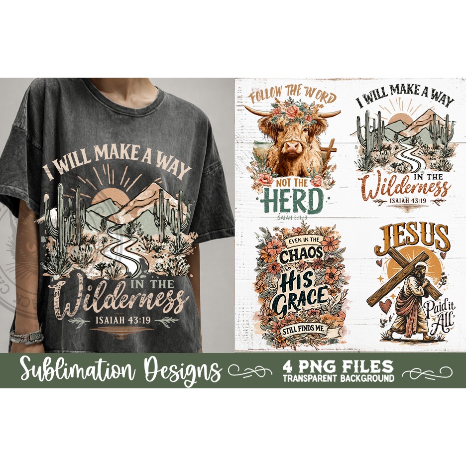 Christian Sublimation PNG Faith Sublimation 4 Designs 7