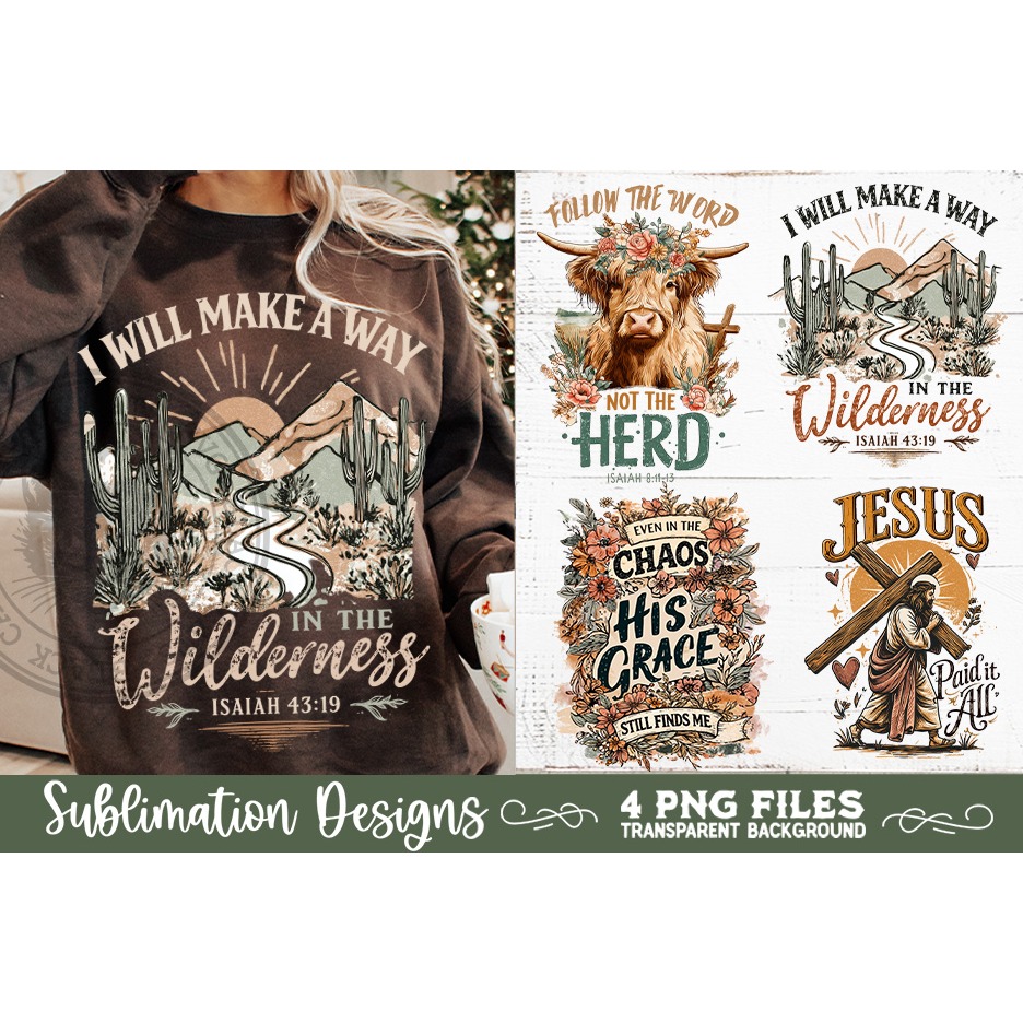 Christian Sublimation PNG Faith Sublimation 4 Designs 9