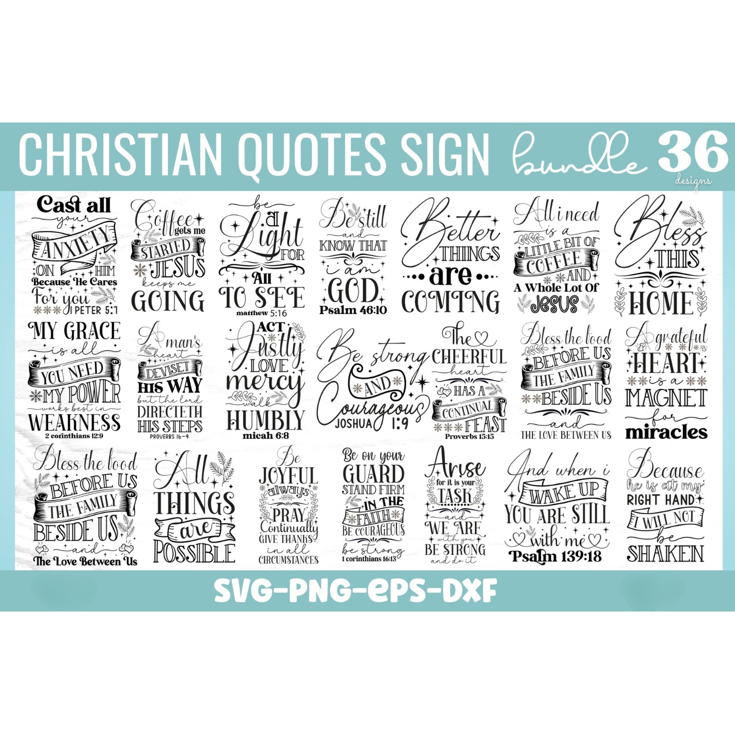 Christian SVG bundle