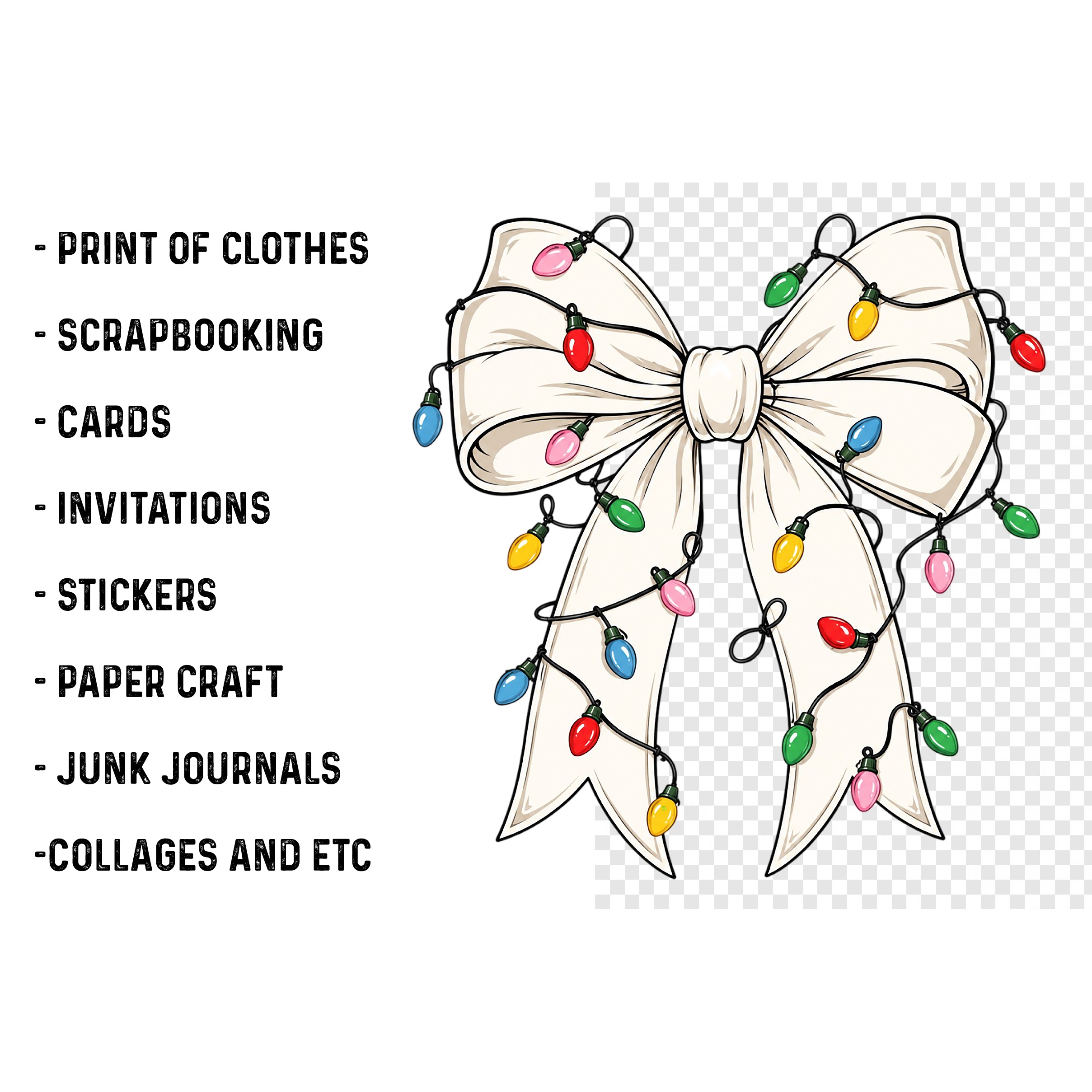 Christmas Coquette Bow PNG (2)