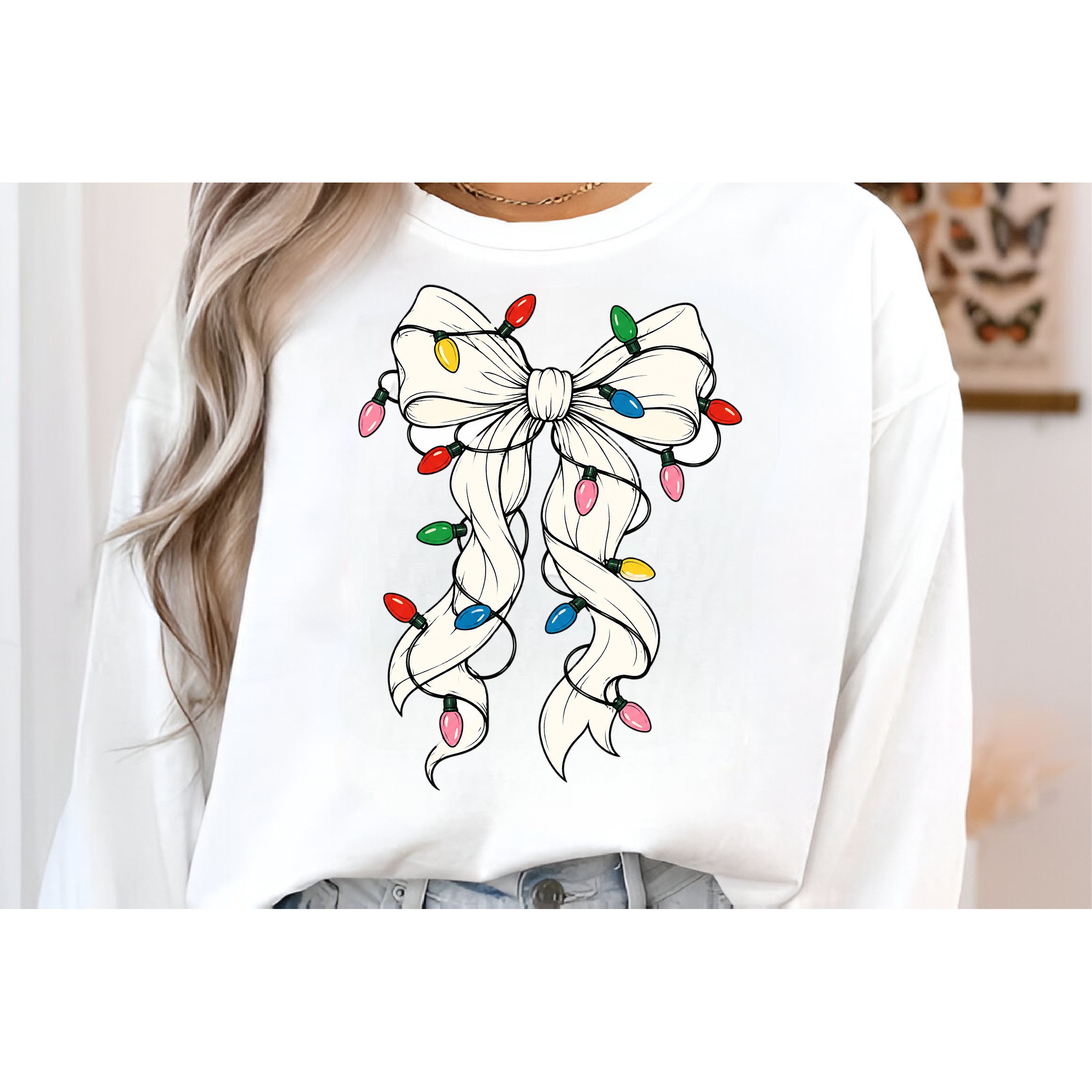 Christmas Coquette Bow PNG 3