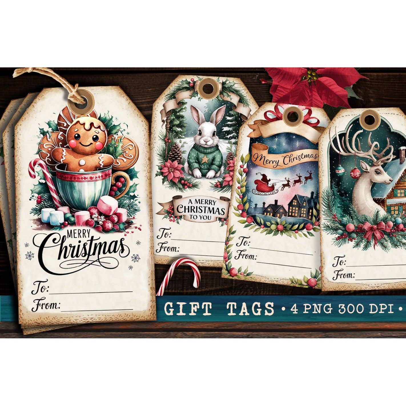 Christmas Gift Tags, Christmas labels, Christmas label tags (2)
