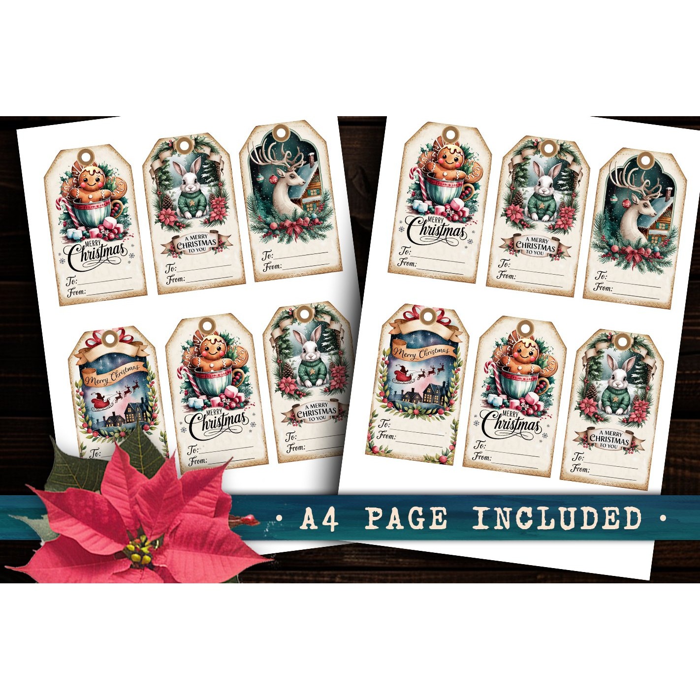 Christmas Gift Tags, Christmas labels, Christmas label tags (2) 4