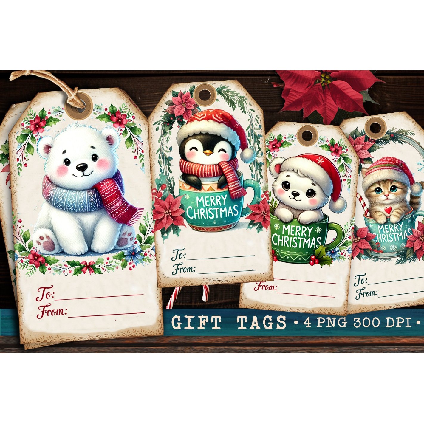 Christmas Gift Tags, Christmas labels, Christmas label tags (3)