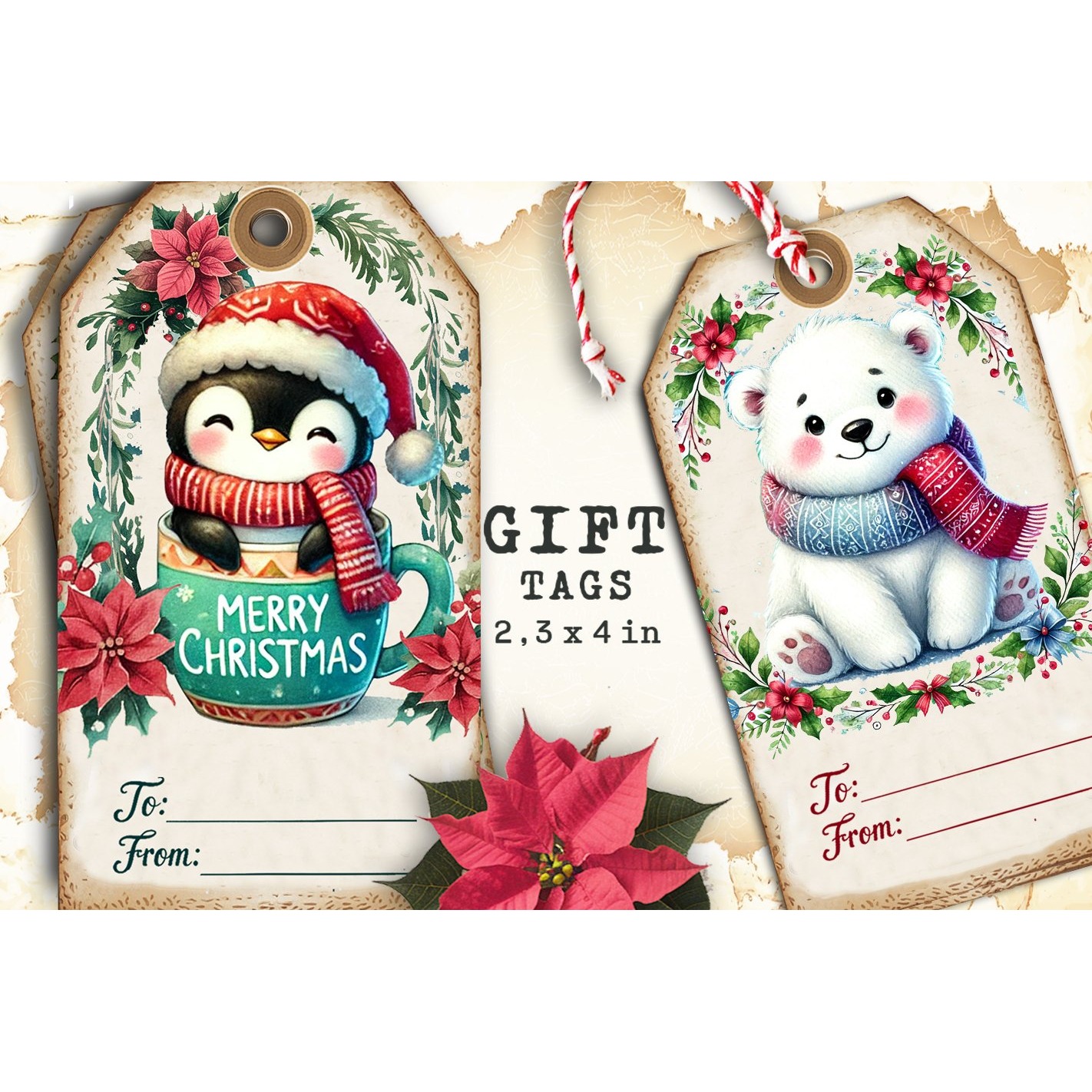 Christmas Gift Tags, Christmas labels, Christmas label tags (3) 2