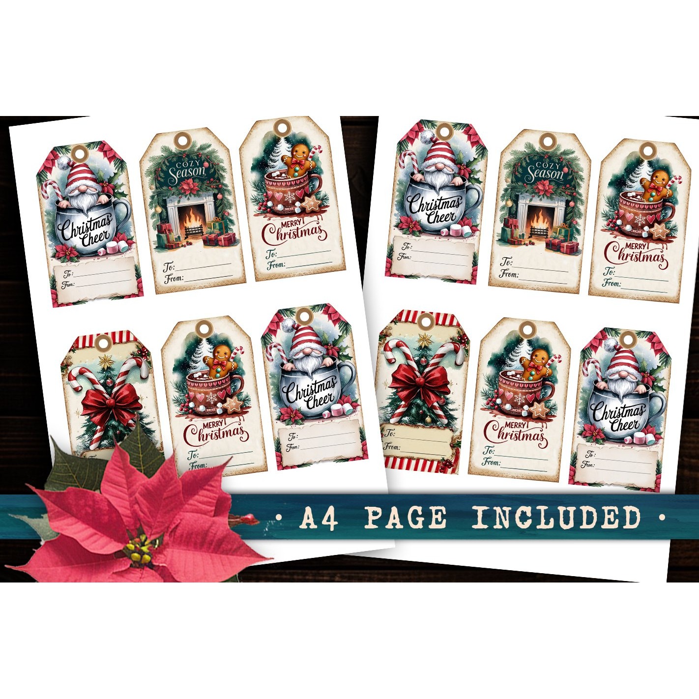 Christmas Gift Tags, Christmas labels, Christmas label tags 4