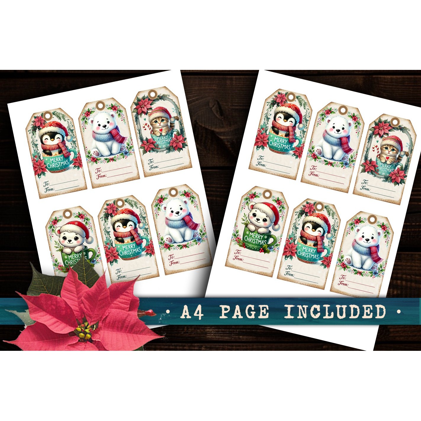 Christmas Gift Tags, Christmas labels, Christmas label tags (3) 4