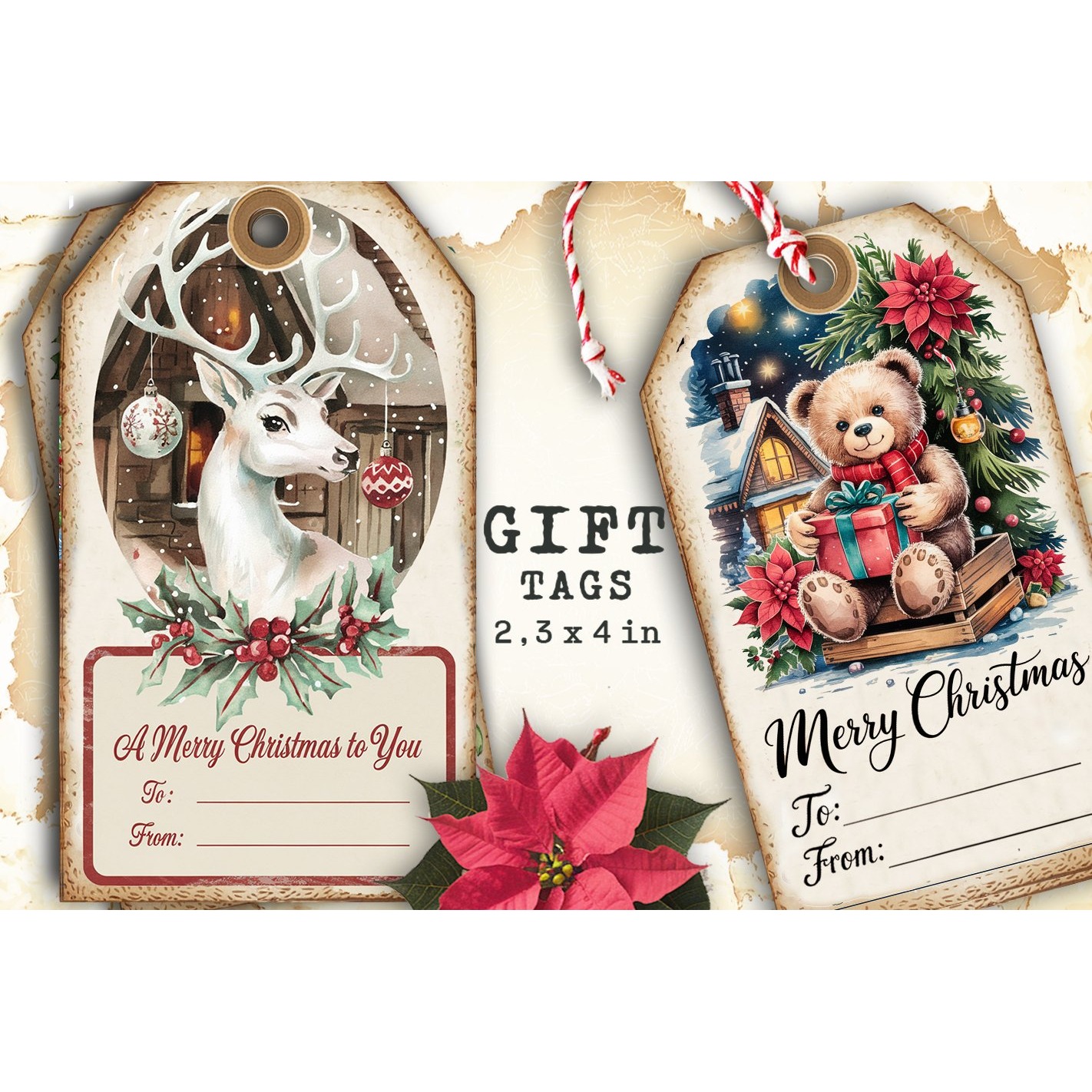 Christmas Gift Tags, Christmas labels, Christmas label tags (4) 2