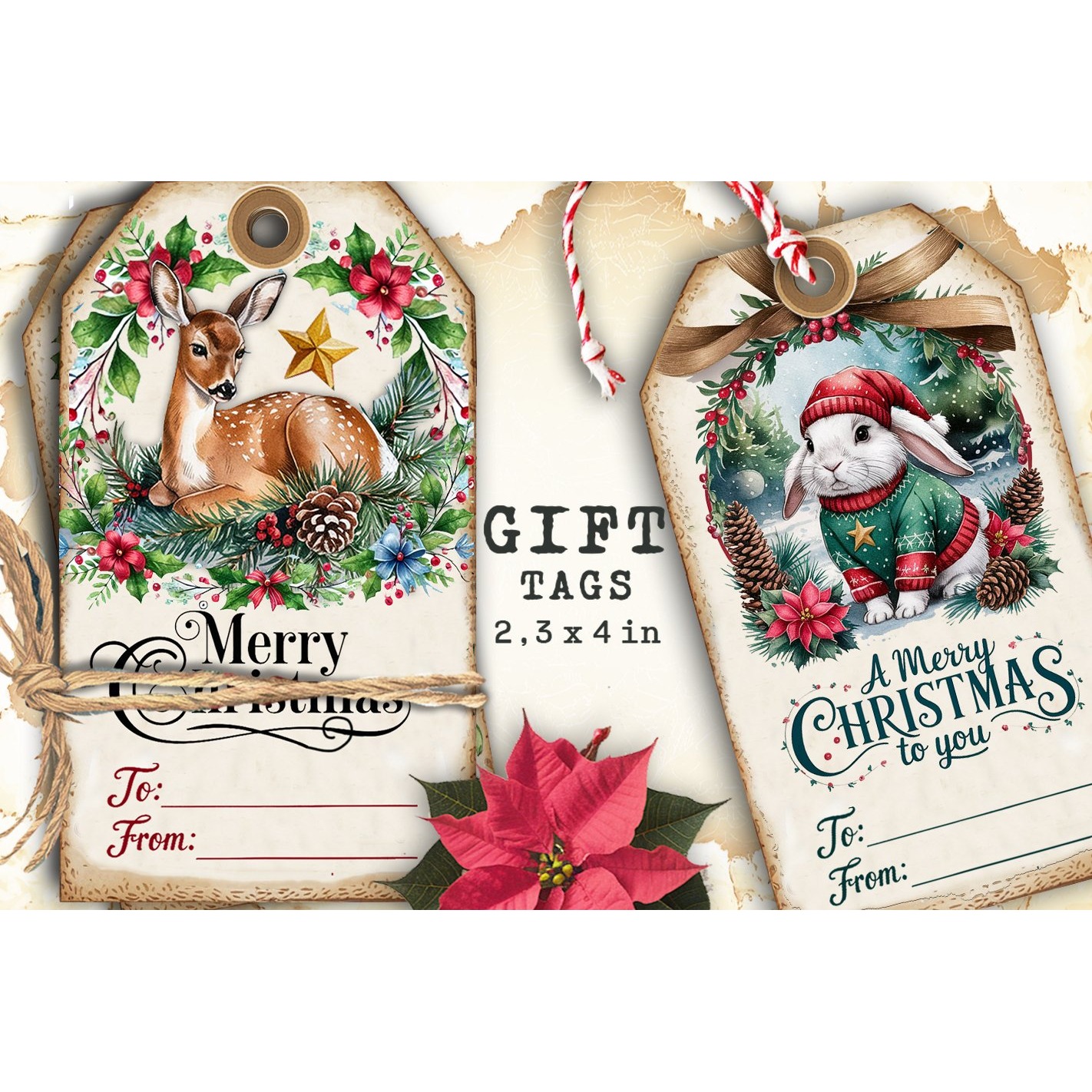 Christmas Gift Tags, Christmas labels, Christmas label tags (5) 3