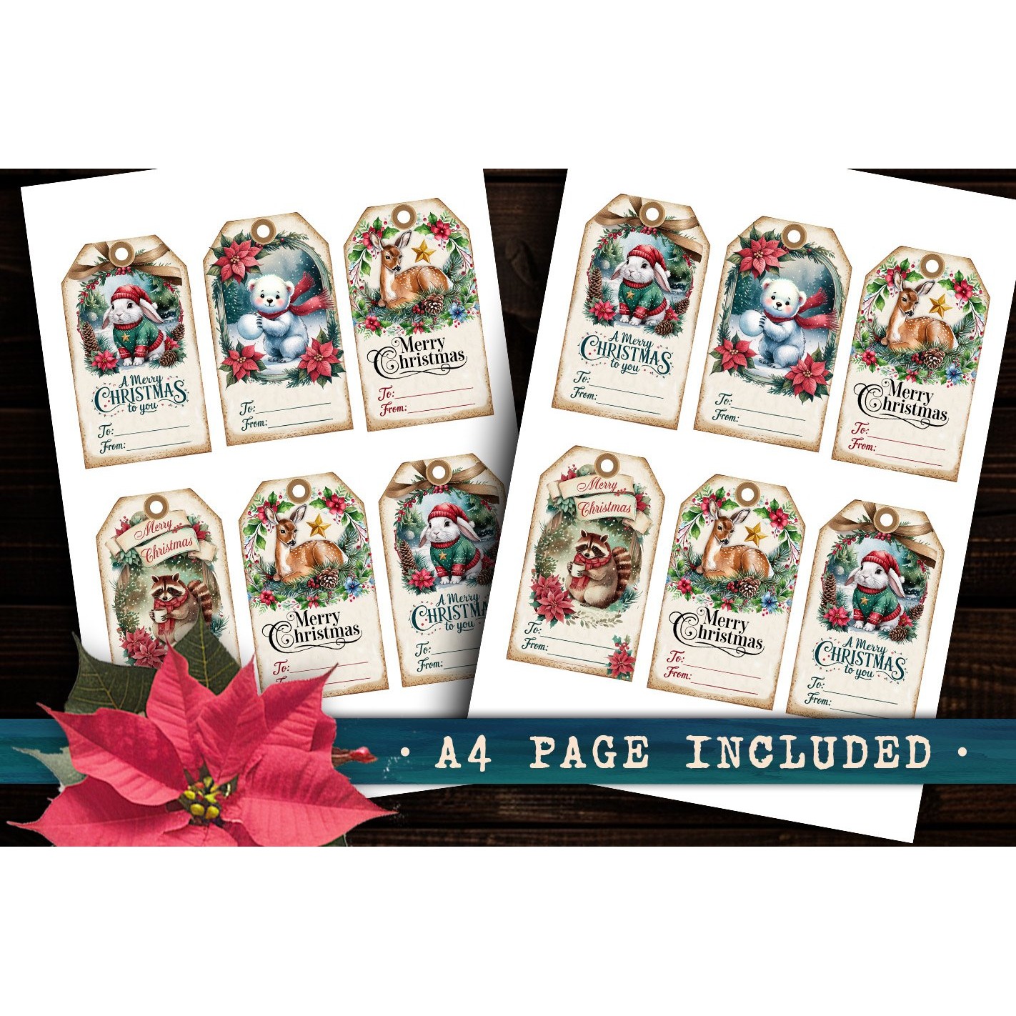 Christmas Gift Tags, Christmas labels, Christmas label tags (5) 4
