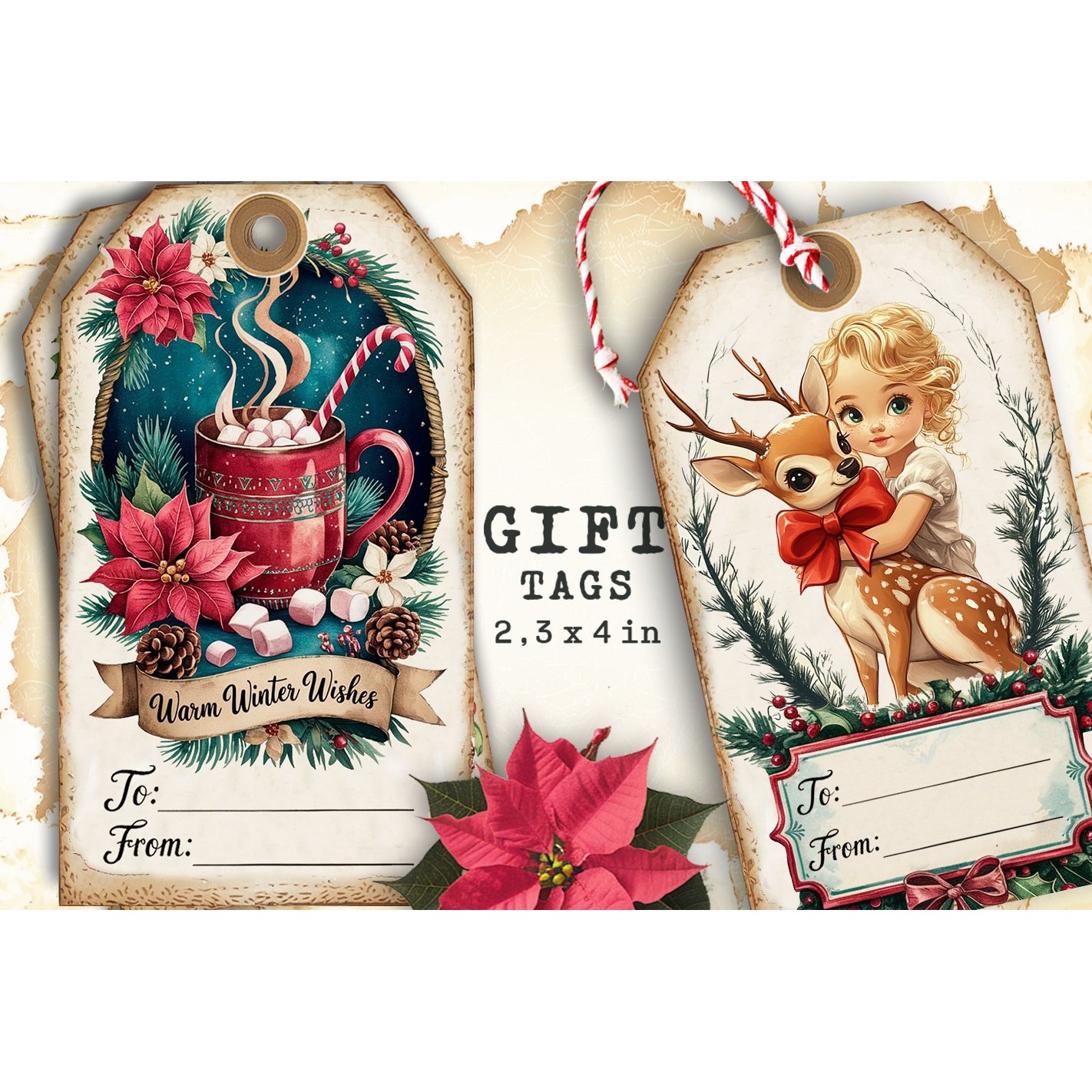 Christmas Gift Tags, Christmas labels, Christmas label tags (6) 4