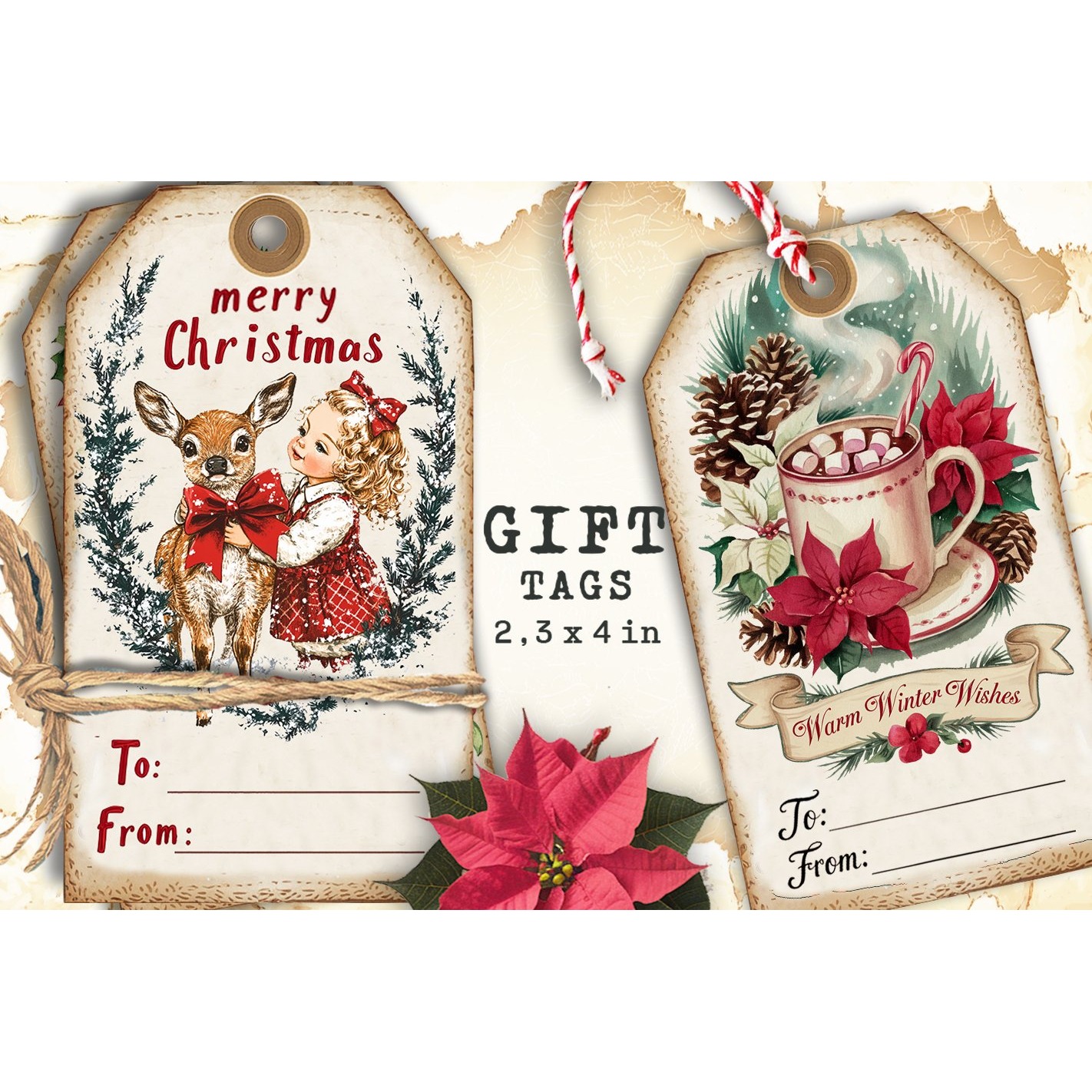 Christmas Gift Tags, Christmas labels, Christmas label tags (7) 2