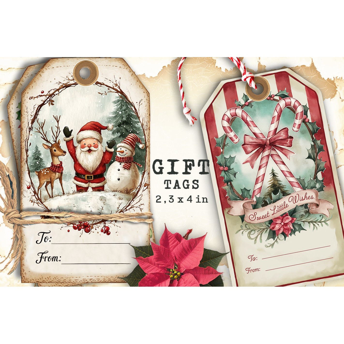 Christmas Gift Tags, Christmas labels, Christmas label tags (7) 3