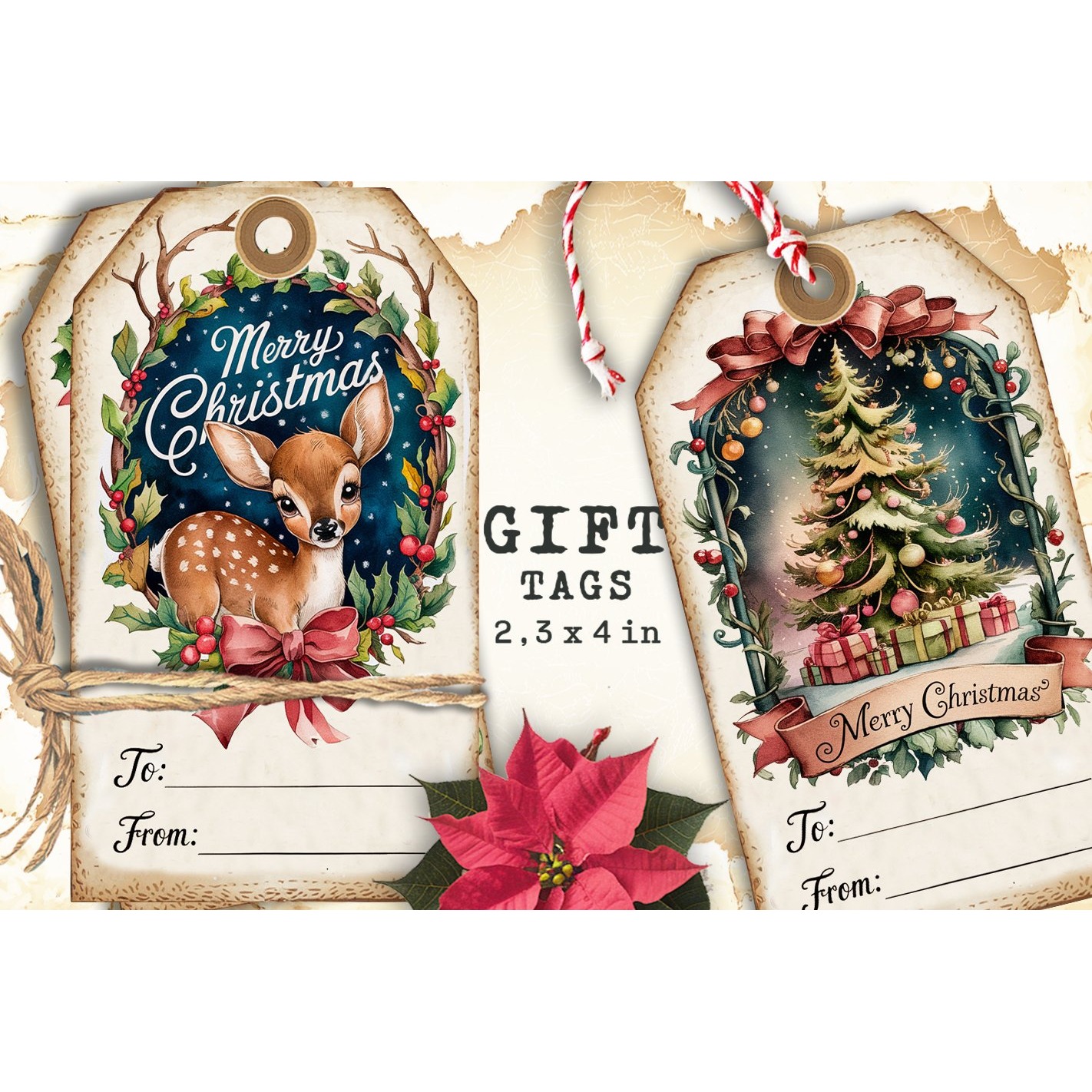 Christmas Gift Tags, Christmas labels, Christmas label tags (8) 2