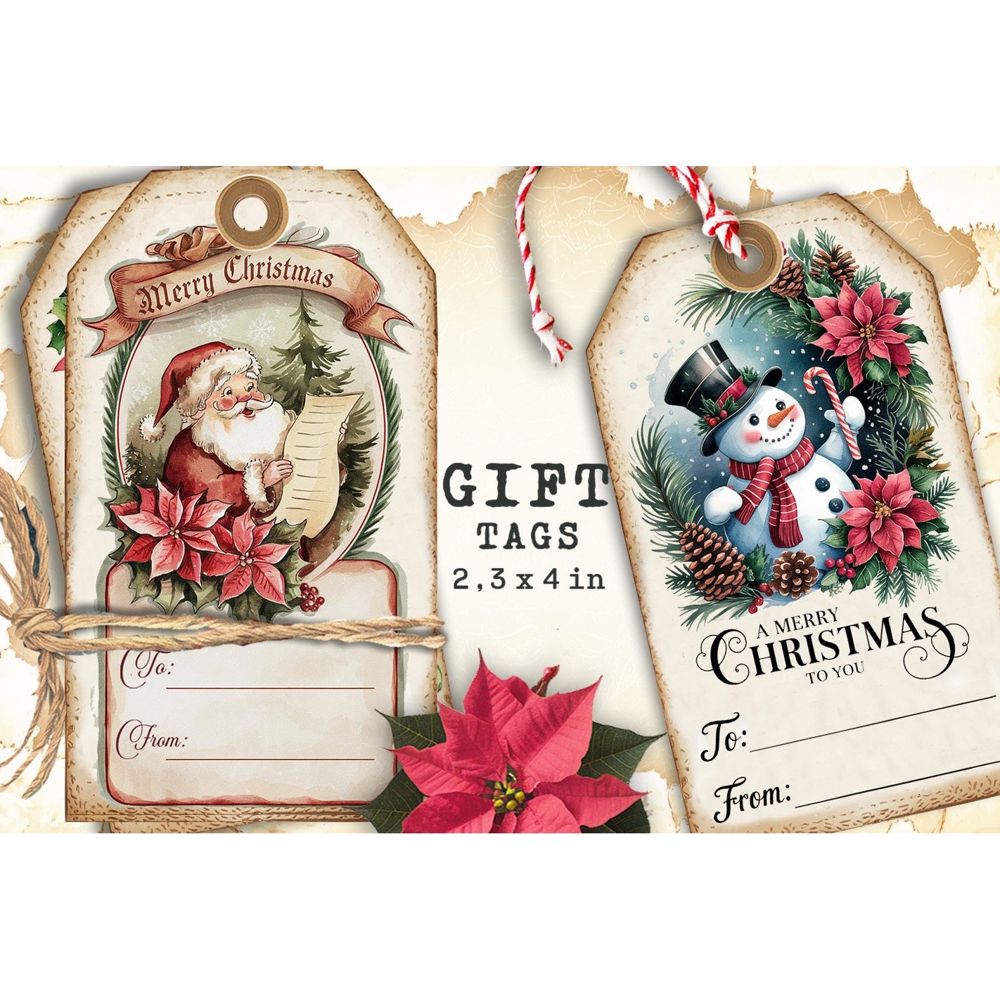Christmas Gift Tags, Christmas labels, Christmas label tags (8) 3