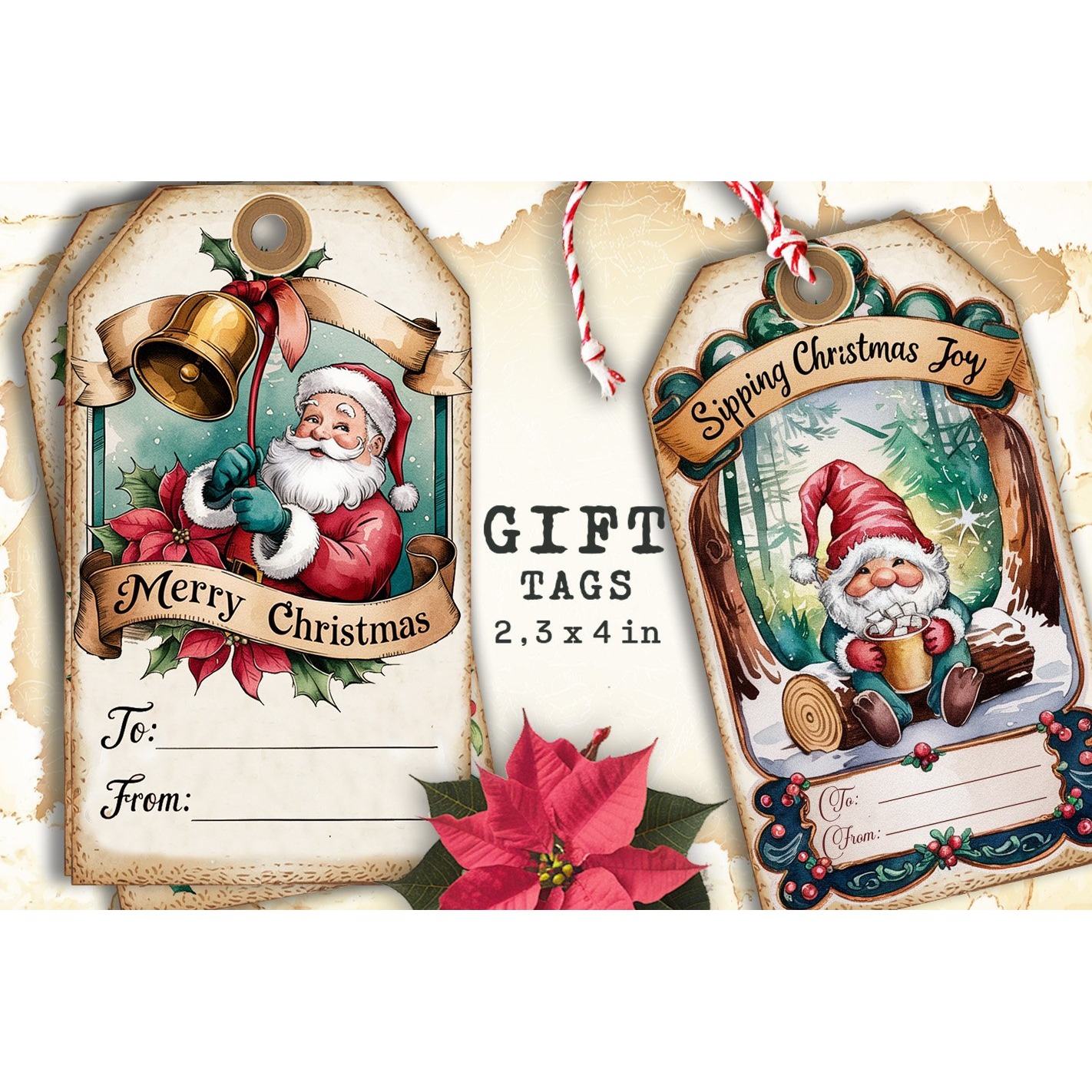 Christmas Gift Tags, Christmas labels, Christmas label tags (9) 2