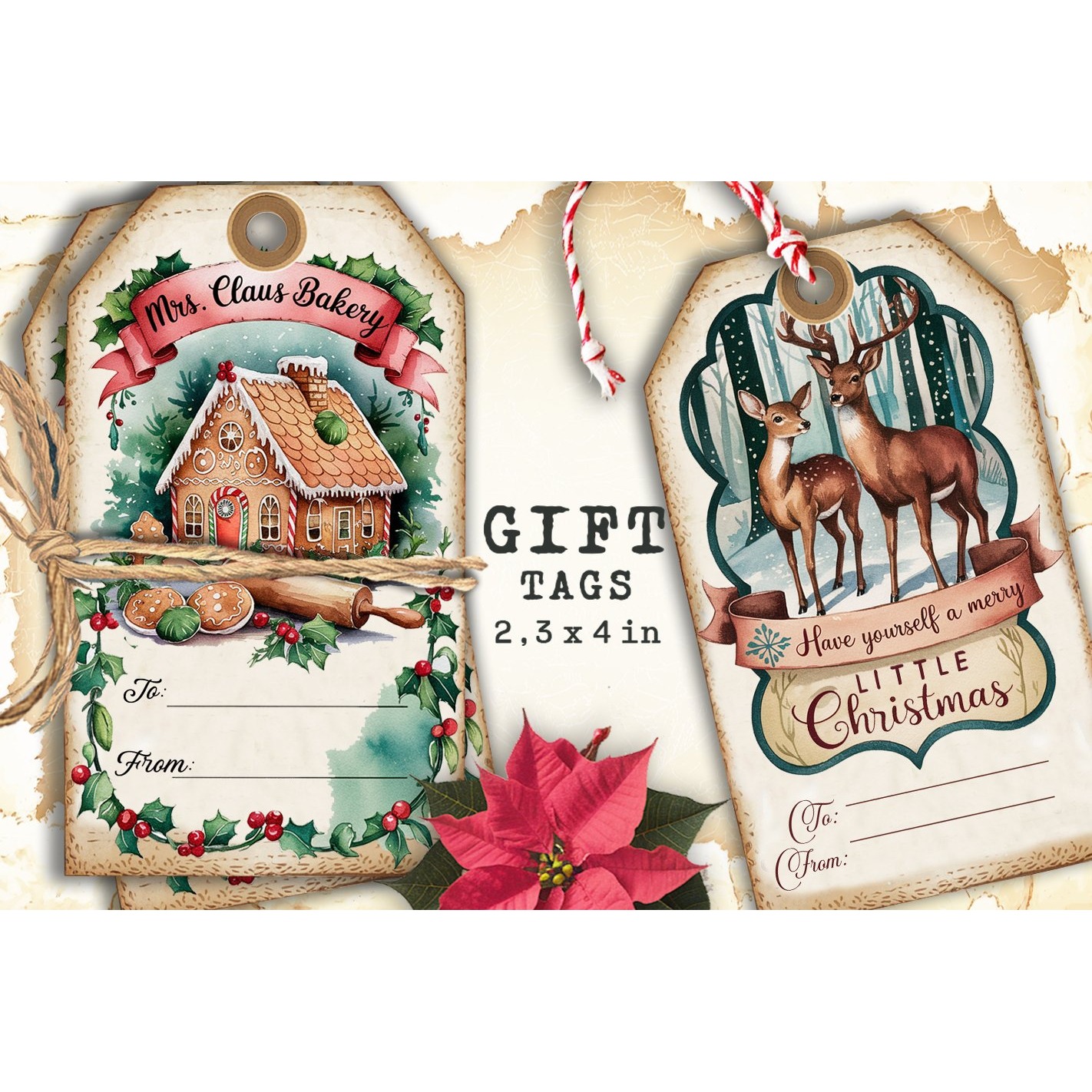 Christmas Gift Tags, Christmas labels, Christmas label tags (9) 3