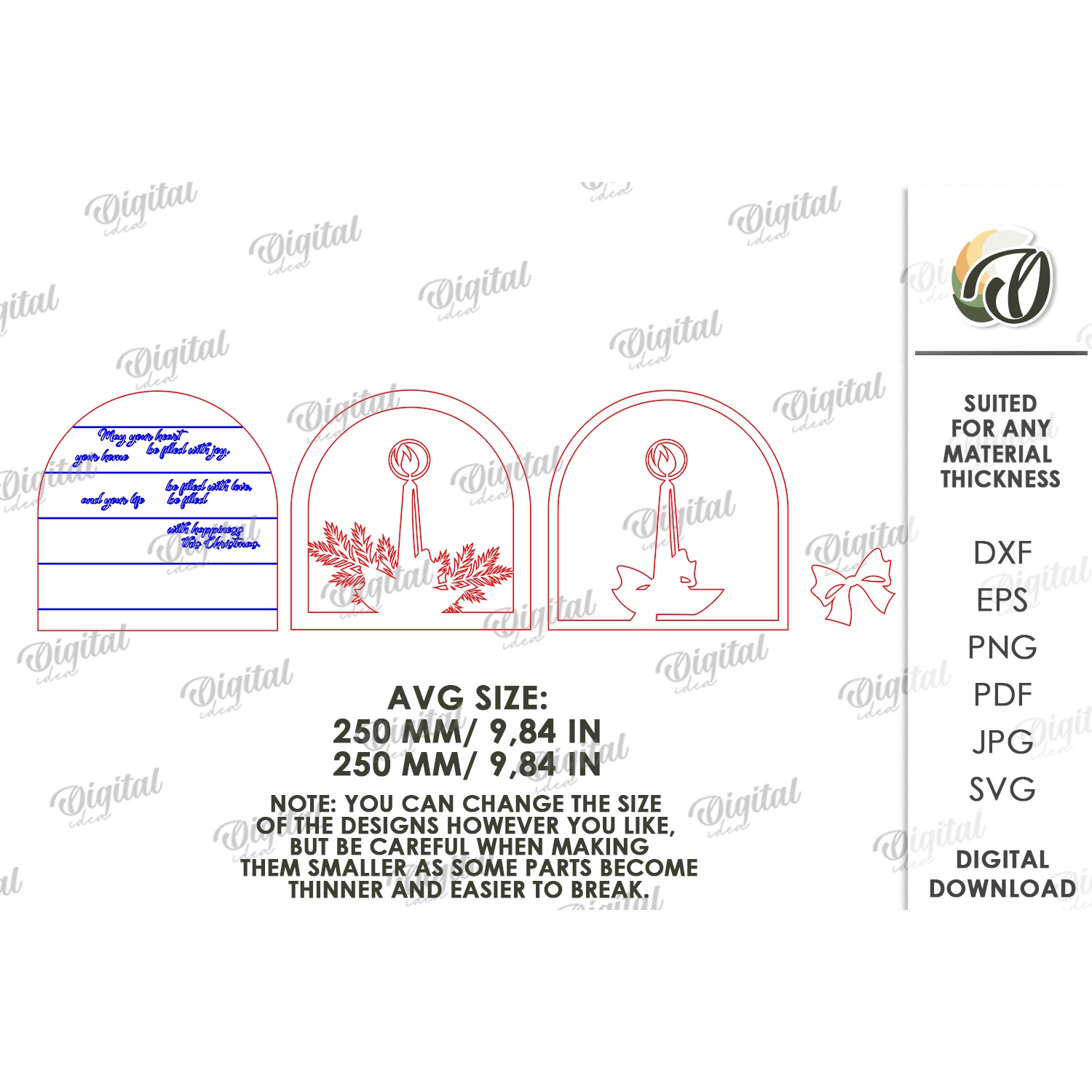 Christmas Grunge Wall Sign Laser Cut. Christmas Decor SVG (3) 2