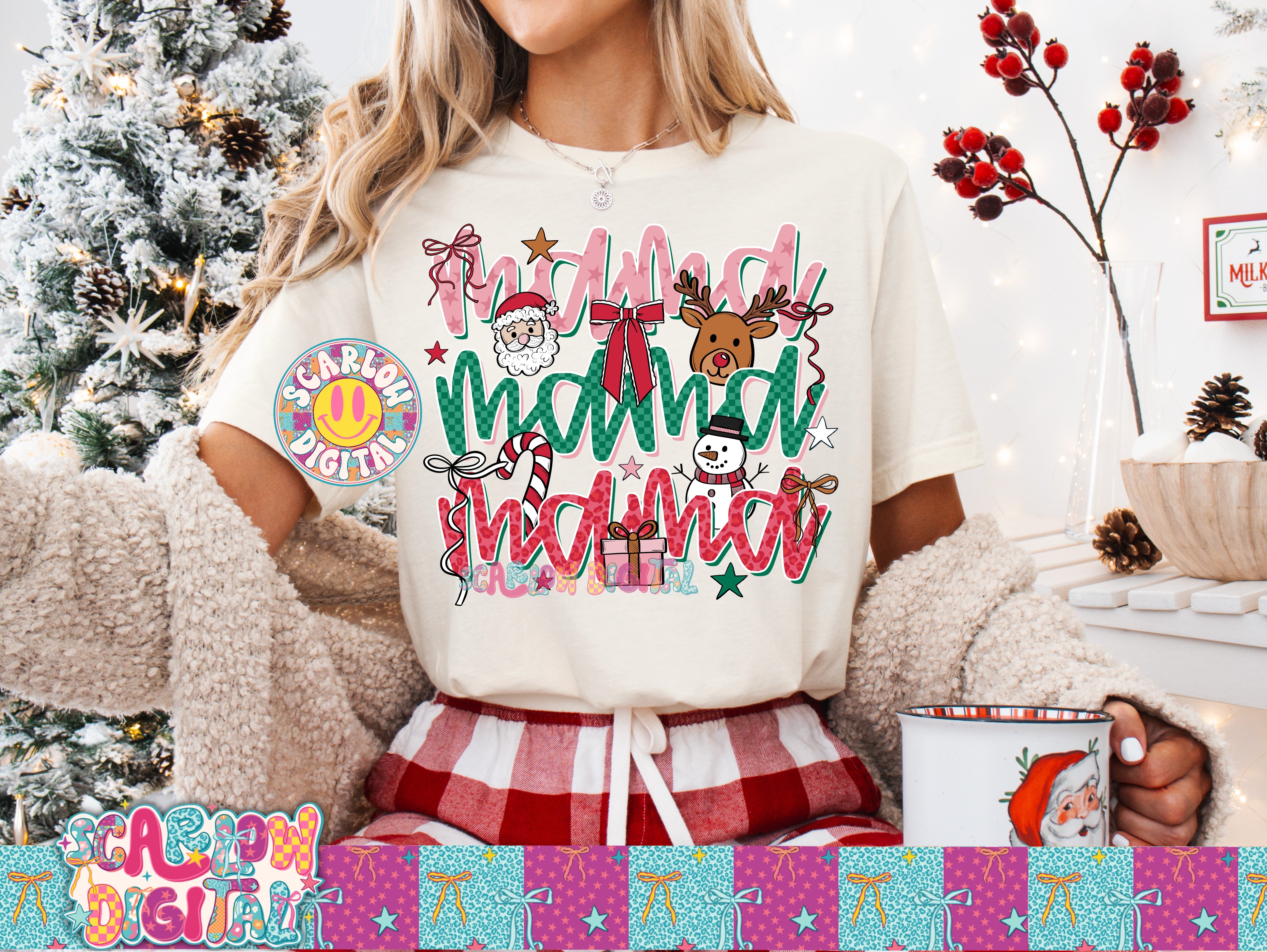 Christmas Mama PNG Digital Design 2