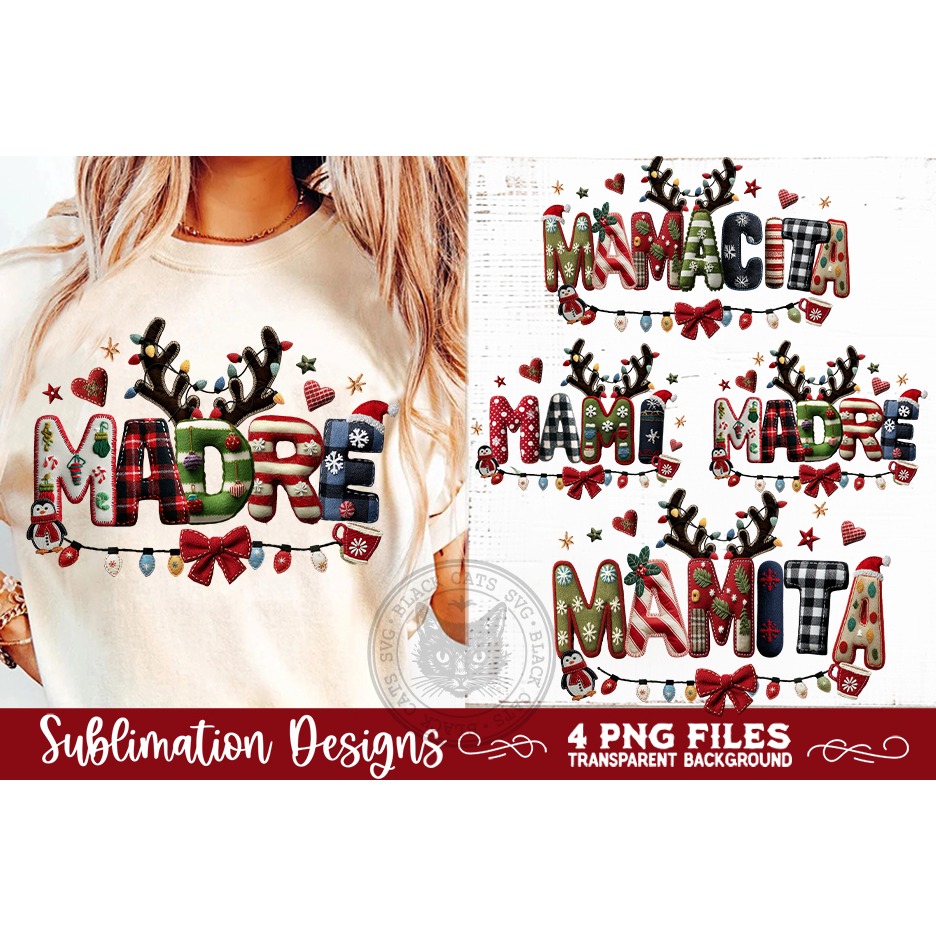 Christmas Mamacita Sublimation MAMACITA, MAMÁ, MADRE, MAMI 3