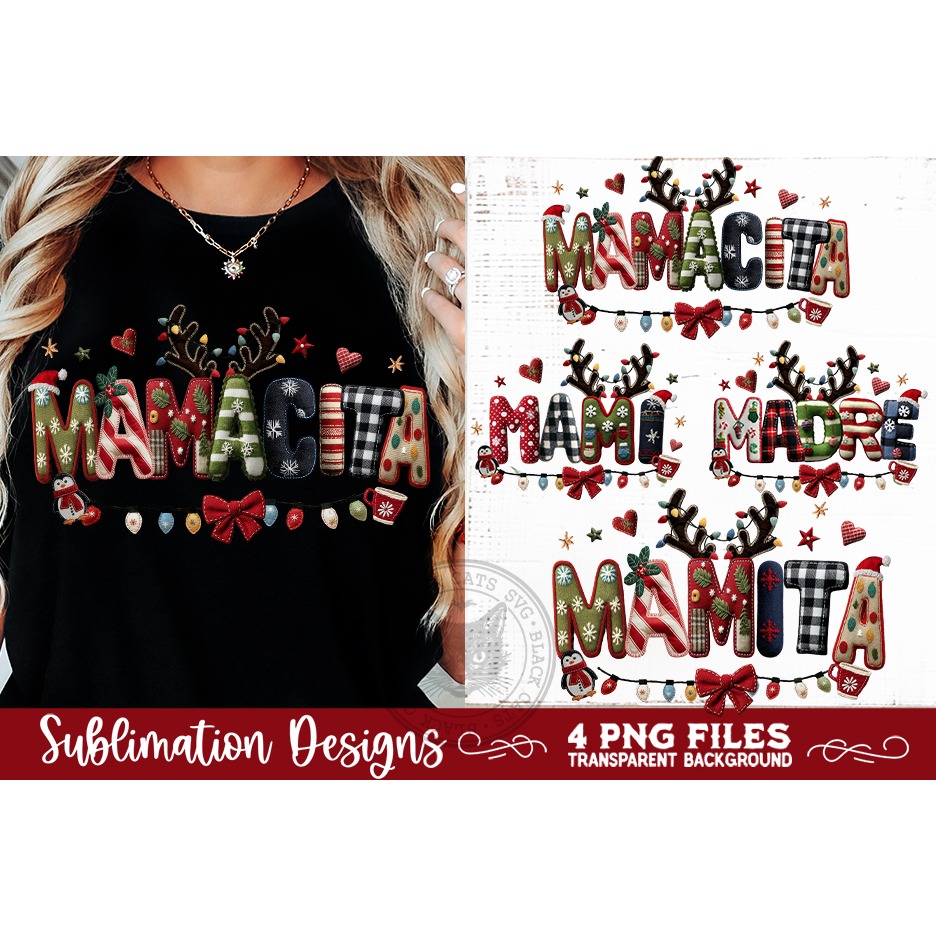 Christmas Mamacita Sublimation MAMACITA, MAMÁ, MADRE, MAMI 5