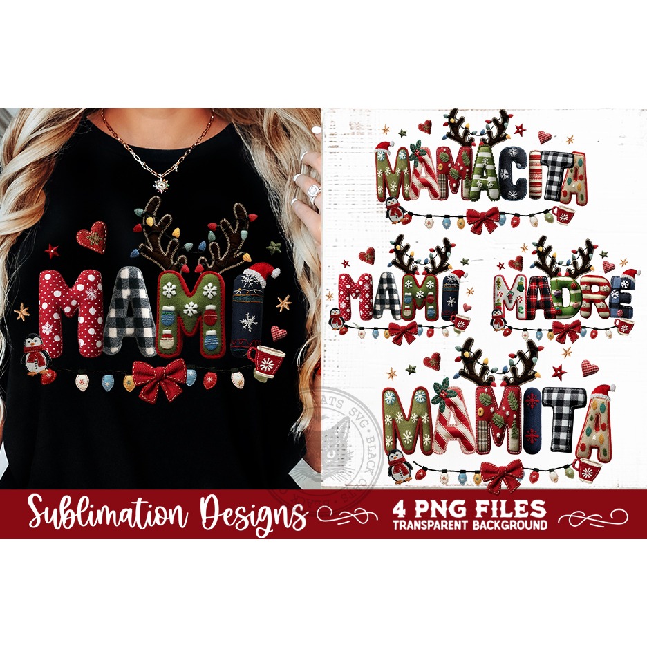 Christmas Mamacita Sublimation MAMACITA, MAMÁ, MADRE, MAMI 6